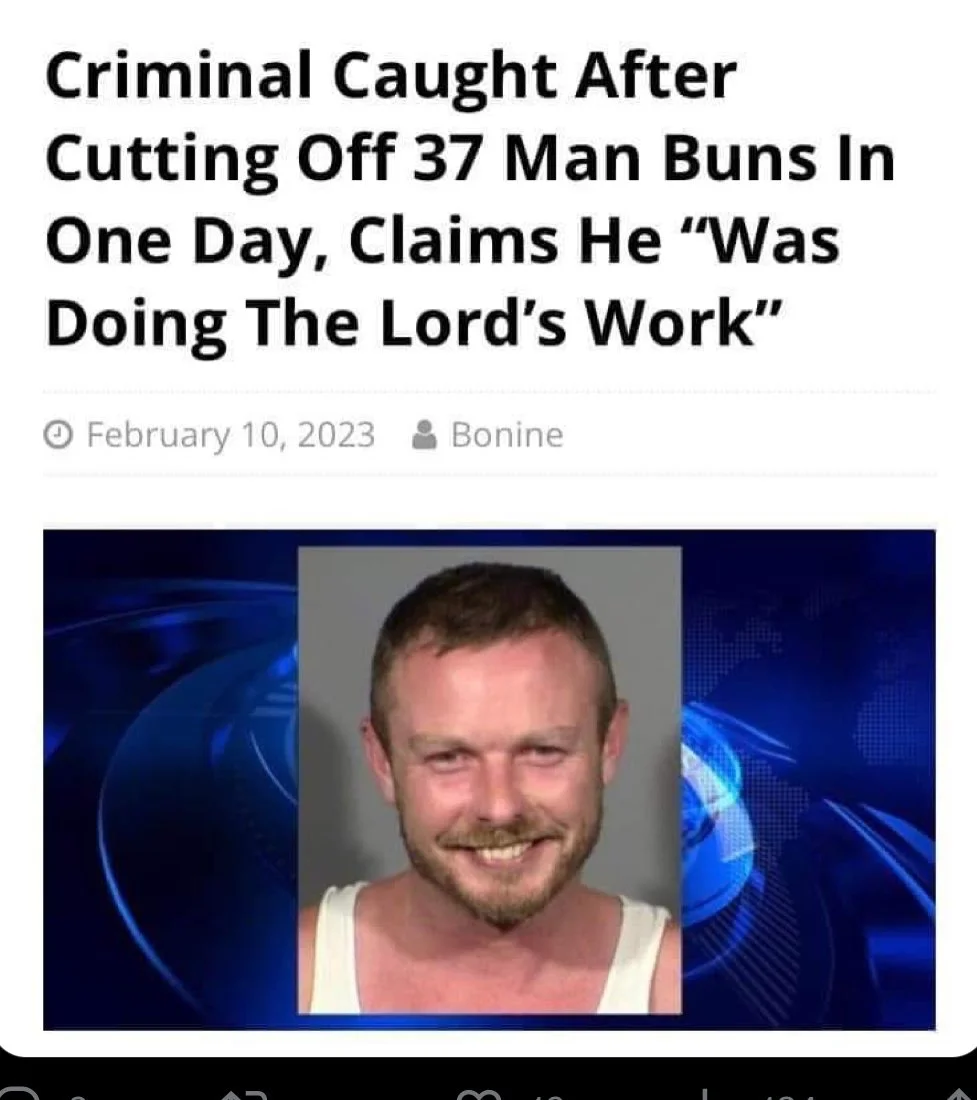 man cuts off 37-man buns